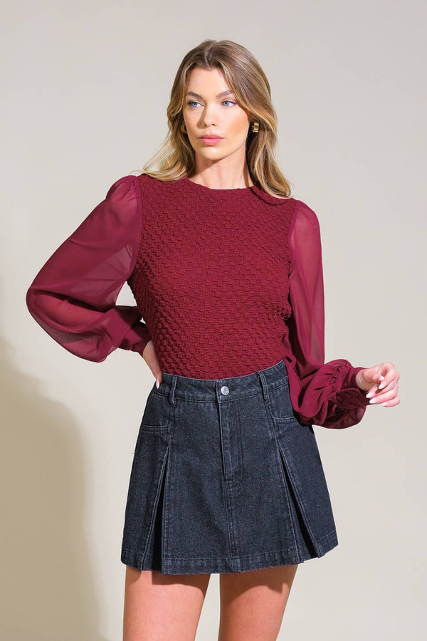 embrace-the-journey-woven-top Flying Tomato-Sophia's StyleTOPS-1